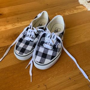 checkered Vans